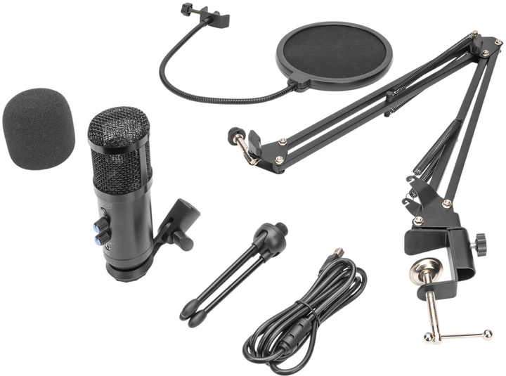 Mikrofon Digitus USB Professional Microphone Black (DA-20301) - obraz 5