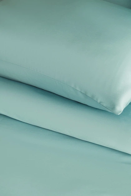 Комплект постільної білизни Issimo Simply Satin 200х220 см Mint Blue - зображення 4