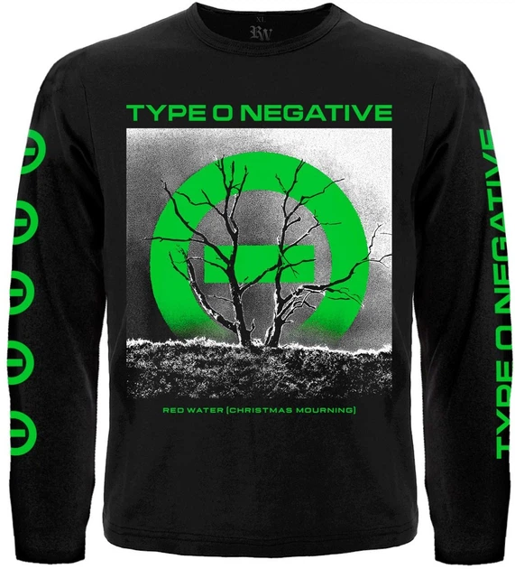 Футболка з довгим рукавом Rockway Type O Negative "Red Water (Christmas Mourning)" Чорний, Розмір XXL - Фото 1 Футболка з довгим рукавом Rockway Type O Negative "Red Water (Christmas Mourning)" Чорний, Розмір XXL - изображение 1