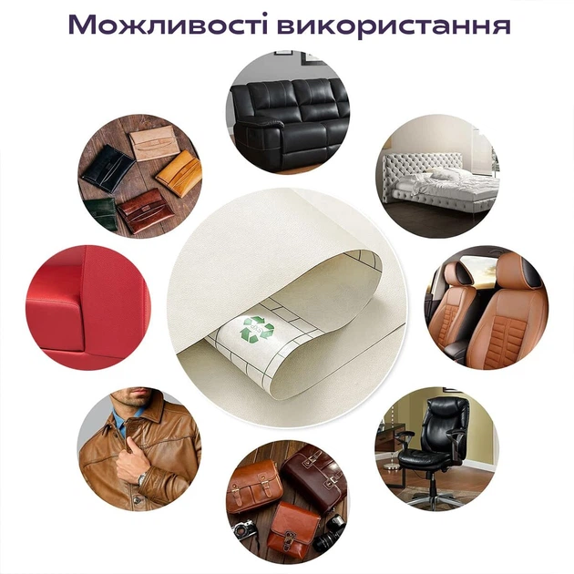 Самоклеюча екошкіра у рулоні Sticker Wall 1.37*1m*0.5mm Бежевий (D) SW-1348 - зображення 6