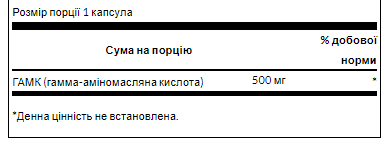 GABA 500 mg - 100 caps - изображение 2