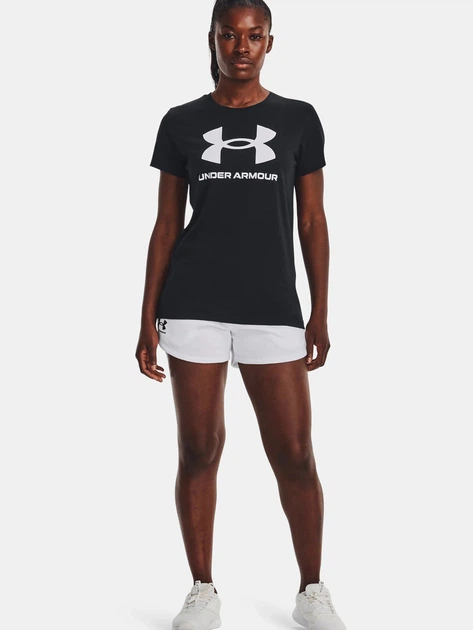 Футболка женская Under Armour UA Rival Logo 1356305-001 XS Черная (194511804568) - Фото 7 Футболка женская Under Armour UA Rival Logo 1356305-001 XS Черная (194511804568) - изображение 7