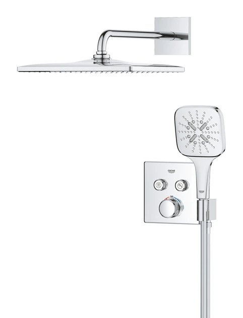 Душова система прихованого монтажу з термостатом Grohe Grohtherm SmartControl (34865000) ( 19407 ) - Фото 2 Душова система прихованого монтажу з термостатом Grohe Grohtherm SmartControl (34865000) ( 19407 ) - изображение 2