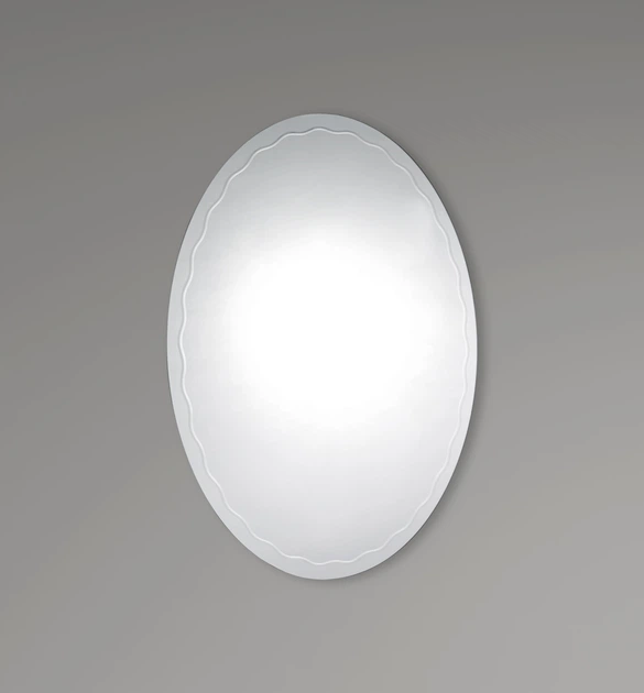 Дзеркало настінне Zerix FUSION MOZ02-450x600 овальне з декором (ZX5630) ( 16569 ) - изображение 4
