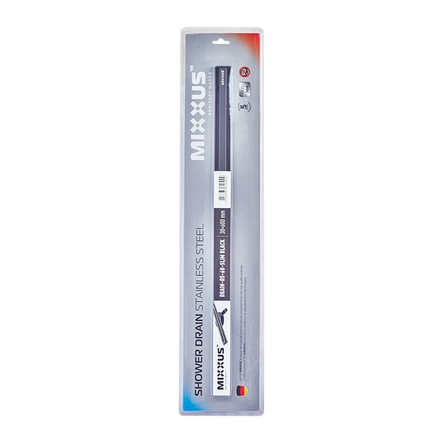 Душевой трап из нерж. стали SUS304 Mixxus Drain-05-60-Slim Black (30x600 мм) (Черный) (MI6169) - изображение 5
