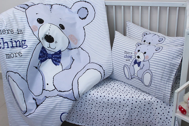 Детский комплект постельного белья TAG Teddy, Белый В кроватку - изображение 3
