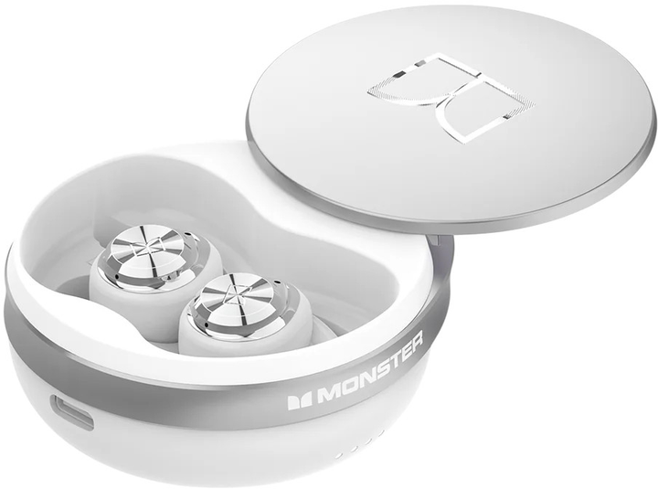 Навушники Monster Compete Earbuds TWS Silver (6922329919433) - зображення 4