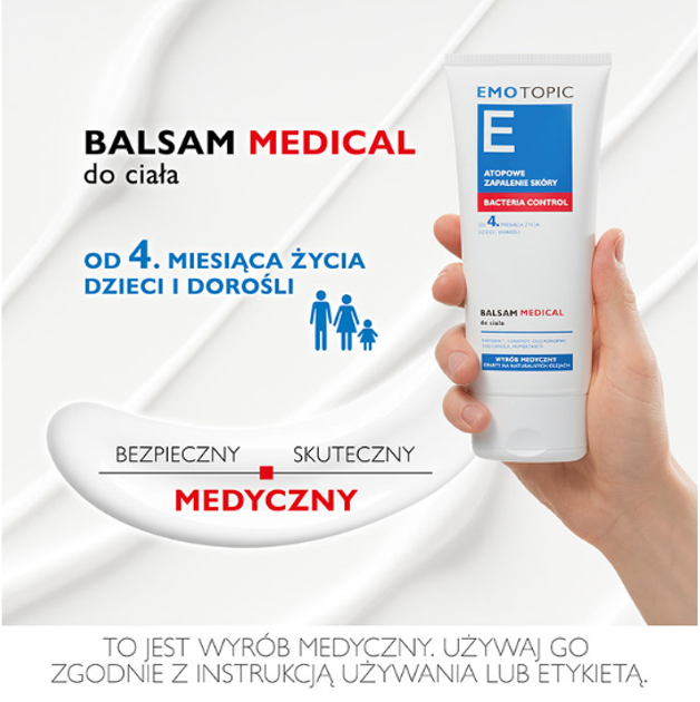 Krem do ciała Pharmaceris Emotopic Bacteria Control Medical Nawilżający 200 ml (5900717692510) - obraz 2