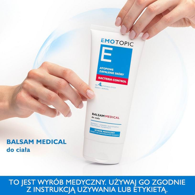 Крем для тіла Pharmaceris Emotopic Bacteria Control Medical Зволожувальний 200 мл (5900717692510) - зображення 4