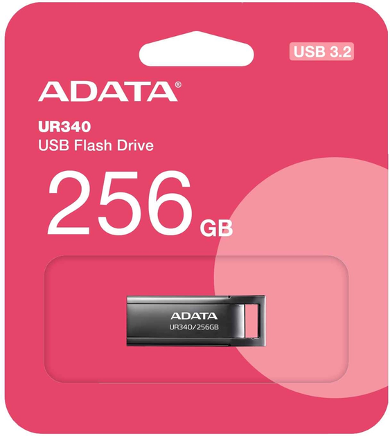 Pendrive ADATA UR340 256GB USB 3.2 Black (AROY-UR340-256GBK) - obraz 5