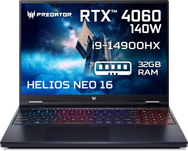 Ноутбук Acer Predator Helios Neo 16 PHN16-72-99S9 (NH.QRFEU.00L