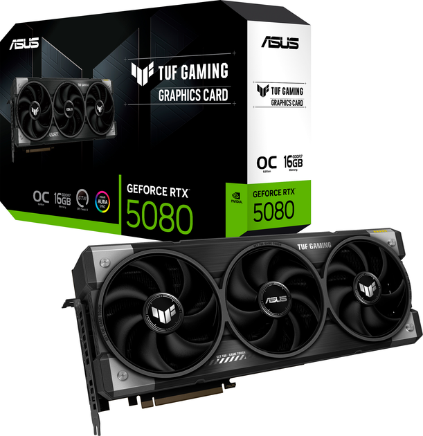 Відеокарта ASUS PCI-Ex GeForce RTX 5080 TUF Gaming OC Edition 16GB GDDR7 (256bit) (2 x HDMI, 3 x DisplayPort) (TUF-RTX5080-O16G-GAMING) - зображення 12