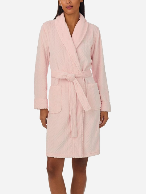 Халат женский махровый теплый Ralph Lauren 170656198 L Розовый (1159827464) 