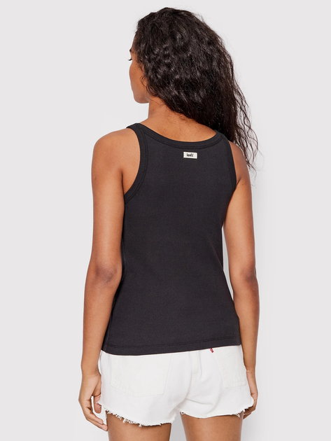 Koszulka na ramiączkach damska Levi's Essential Racer Tank A3381-0001 L Czarna (5401043302000) - obraz 2