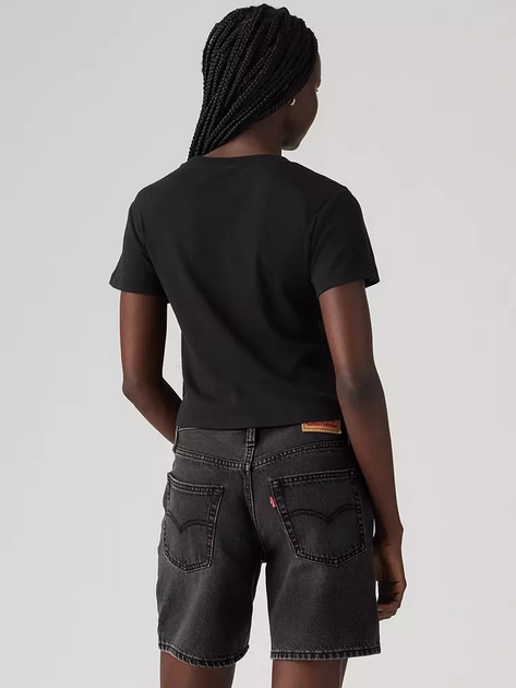 Футболка бавовняна жіноча Levi's Gr Essential Sporty Tee Ess Sport Serif A8798-0044 M Чорна (5401157978160) - зображення 2