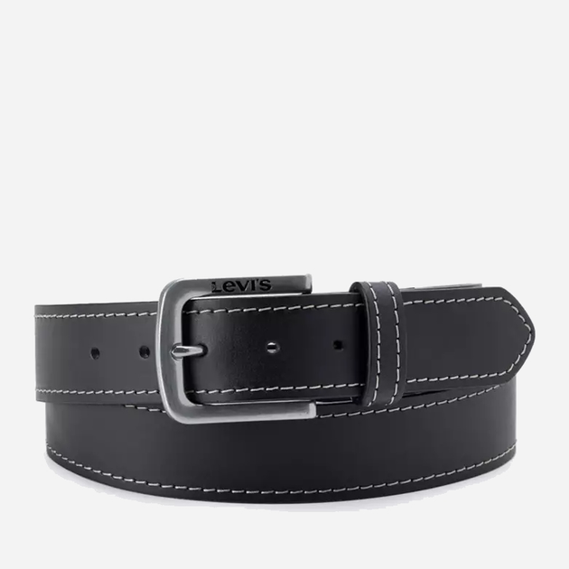 Ремінь чоловічий шкіряний Levi's Loire 000I6-0000 95 см Чорний (7626725770009) - зображення 1