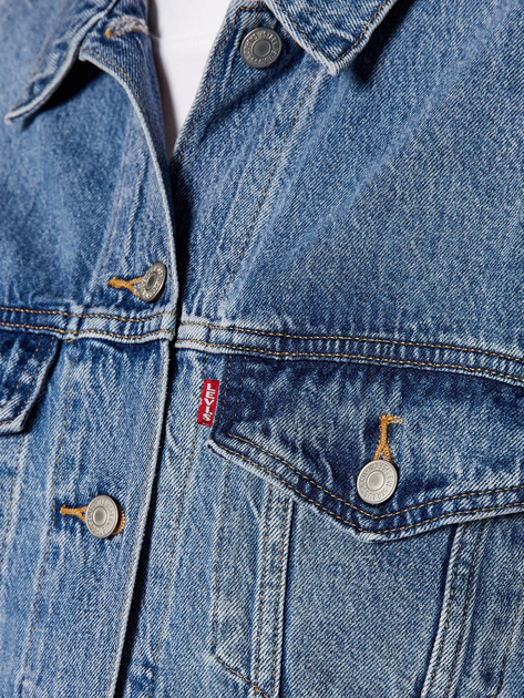 Kurtka jeansowa damska Levi's 90S Trucker Soft As Butter Mid A1743-0004 M Błękitna (5400970984259) - obraz 4