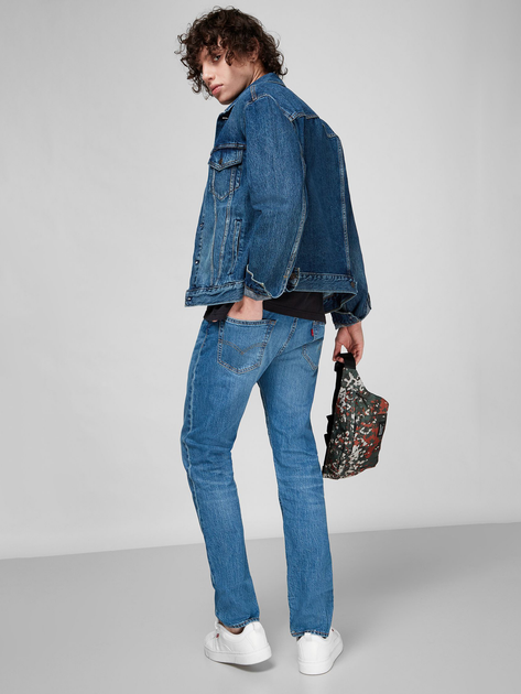 Kurtka jeansowa męska Levi's The Trucker Jacket Broadway Terrace Tru 72334-0573 XL Niebieska (5400970991035) - obraz 4