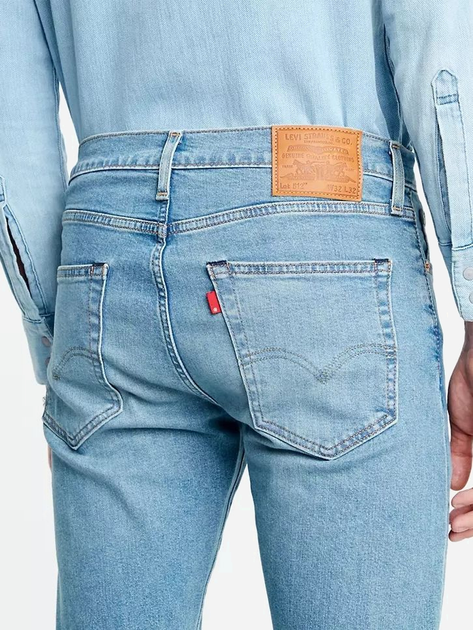 Джинси Slim Fit чоловічі Levi's 512 Slim Taper Pelican Rust 28833-0588 34-32 Сині (5400816861997) - зображення 5