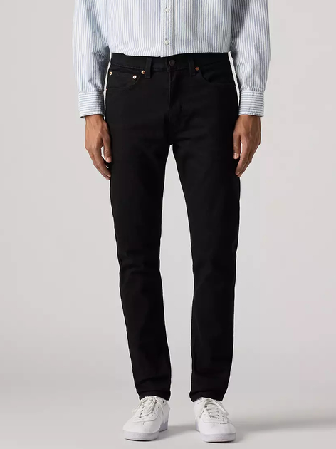 Jeansy slim fit męskie Levi's 515 Slim Taper Minute Men Rinse A7222-0032 W32L34 Czarne (5401187133133) - obraz 1