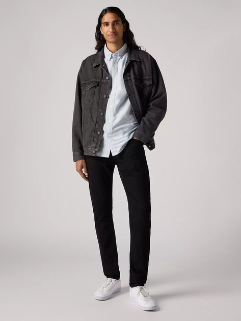 Джинси Slim Fit чоловічі Levi's 515 Slim Taper Minute Men Rinse A7222-0032 34-34 Чорні (5401187133171) - зображення 5