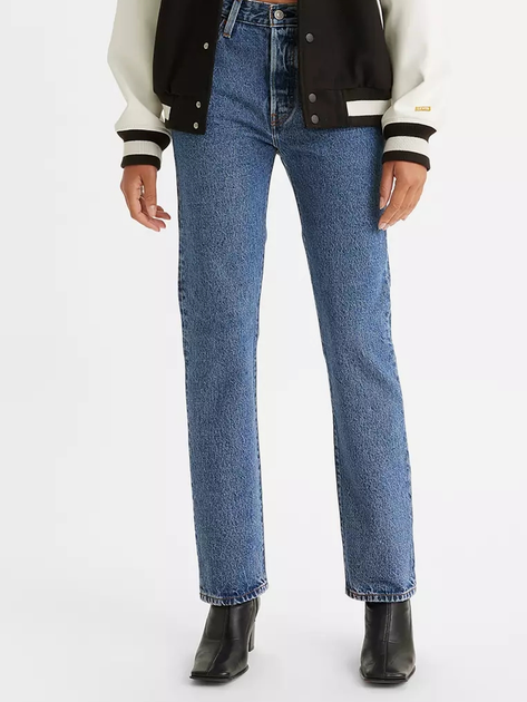 Jeansy regular fit damskie Levi's 501 Jeans For Women Shout Out Stone 12501-0438 W24L30 Niebieskie (5401105688813) - obraz 1