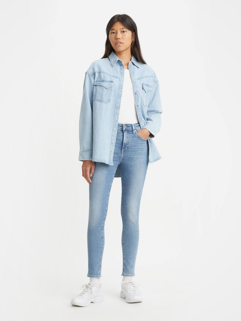 Jeansy skinny damskie Levi's 721 High Rise Skinny 18882-0601 30-30 Błękitne (5401105543655) - obraz 3