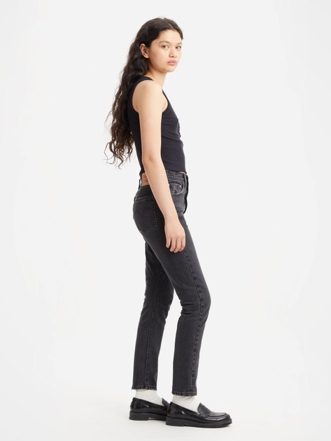Jeansy skinny damskie Levi's 501 Skinny Off Topic 29502-0227 26-28 Czarne (5401043581139) - obraz 5