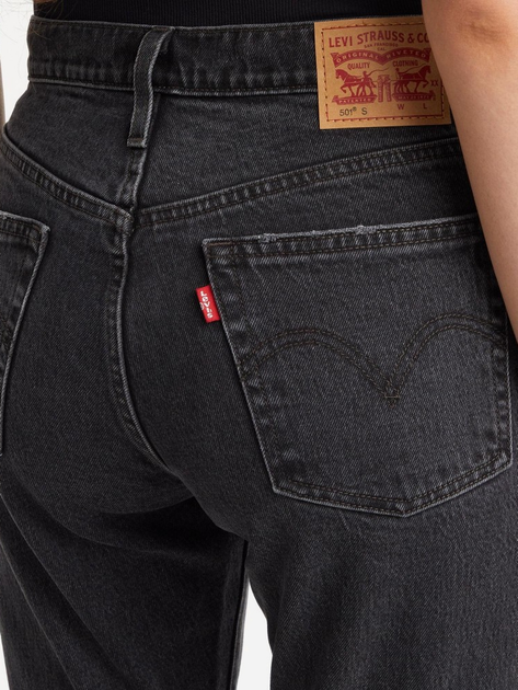 Jeansy skinny damskie Levi's 501 Skinny Off Topic 29502-0227 27-30 Czarne (5401043498475) - obraz 6