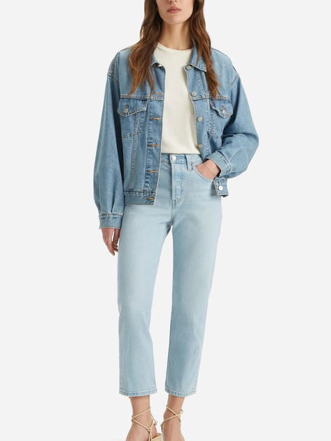Jeansy regular fit damskie Levi's 501 Crop Wow Me Over 36200-0326 24-28 Błękitne (5401157239285) - obraz 5