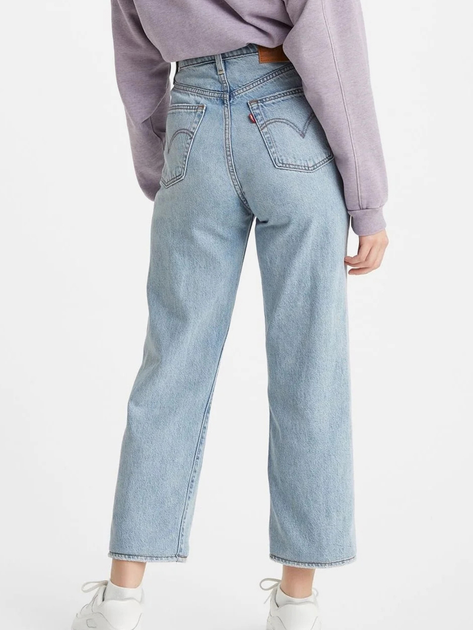 Jeansy regular fit damskie Levi's Ribcage Straight Ankle Middle Road 72693-0055 W25L27 Błękitne (5400898294232) - obraz 2