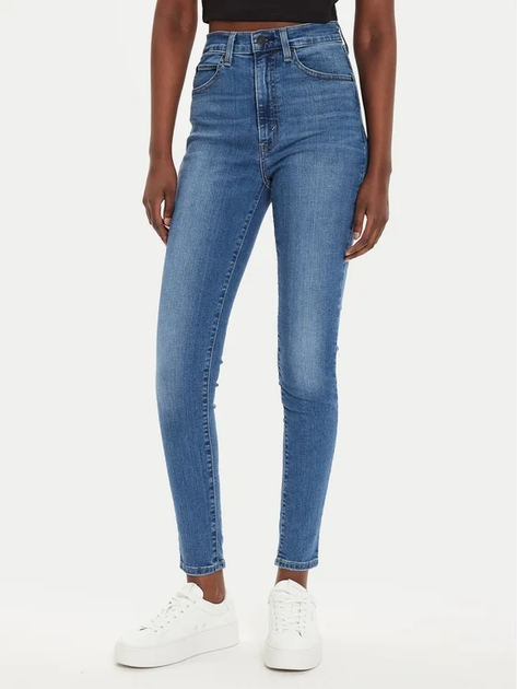 Jeansy skinny damskie Levi's Retro High Skinny Run The World A5758-0008 W24L30 Niebieskie (5401128282630) - obraz 1