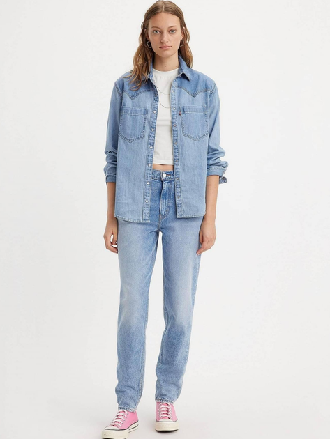 Jeansy mom`s damskie Levi's 80S Mom Jean Hows My Driving A3506-0016 25-32 Błękitne (5401128869138) - obraz 6