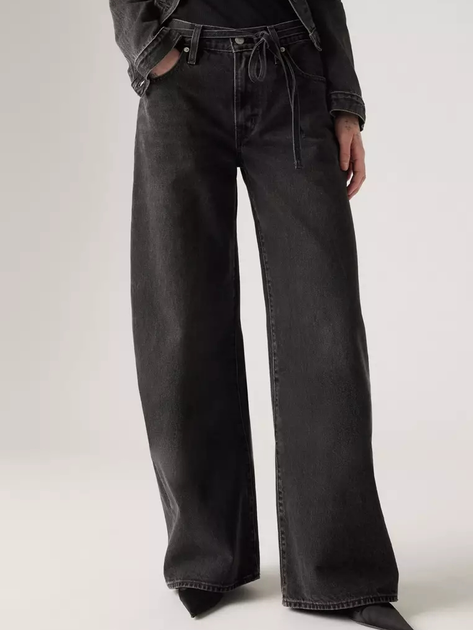 Jeansy damskie Levi's Xl Straight Influential Lady A8701-0003 W27L31 Czarne (5401157339886) - obraz 1