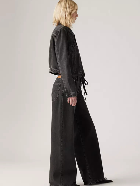 Jeansy damskie Levi's Xl Straight Influential Lady A8701-0003 27-31 Czarne (5401157339886) - obraz 5