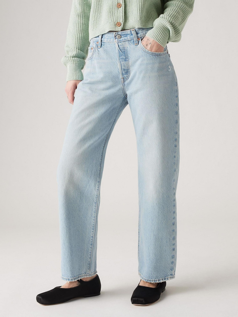 Jeansy regular fit damskie Levi's 501 90S Ankle By Your Side A9150-0001 W25L29 Błękitne (5401157502808) - obraz 1