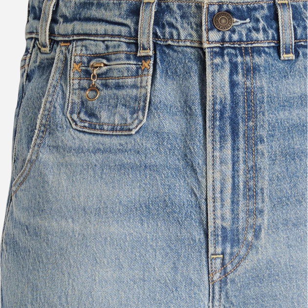 Jeansy dzwony damskie Levi's Ribcage Bells Vintage Next Saturday A8717-0001 25-32 Niebieskie (5401157495933) - obraz 8