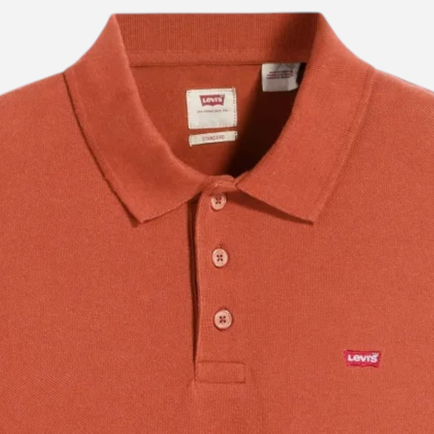 Koszulka polo męska Levi's Levis Hm Polo Etruscan Red Pique 35883-0278 L Pomarańczowa (5401187099552) - obraz 6