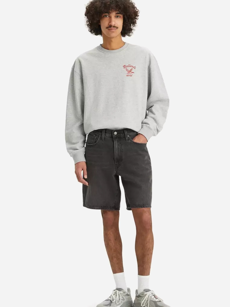 Шорти джинсові подовжені чоловічі Levi's 468 Loose Shorts We Got Motion Shorts A8461-0006 34 Темно-сірі (5401157215845) - зображення 3