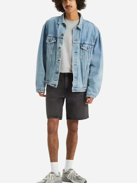 Шорти джинсові подовжені чоловічі Levi's 468 Loose Shorts We Got Motion Shorts A8461-0006 34 Темно-сірі (5401157215845) - зображення 6