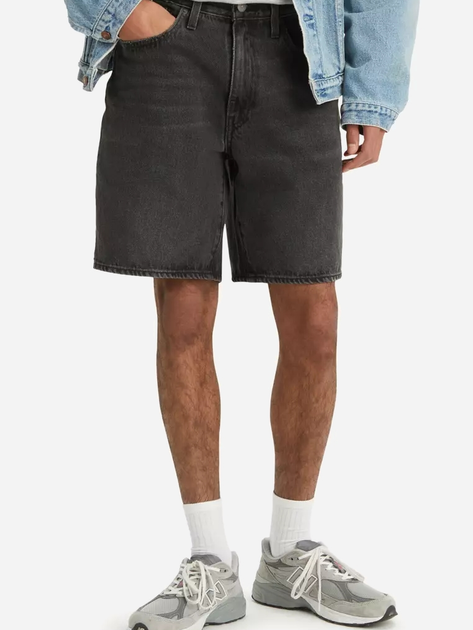Шорти джинсові подовжені чоловічі Levi's 468 Loose Shorts We Got Motion Shorts A8461-0006 33 Темно-сірі (5401157215838) - зображення 7