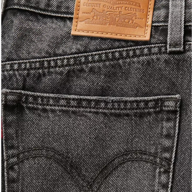 Spodenki damskie jeansowe Levi's High Baggy Short Wheres My Phone A9311-0003 26 Czarne (5401157224861) - obraz 7