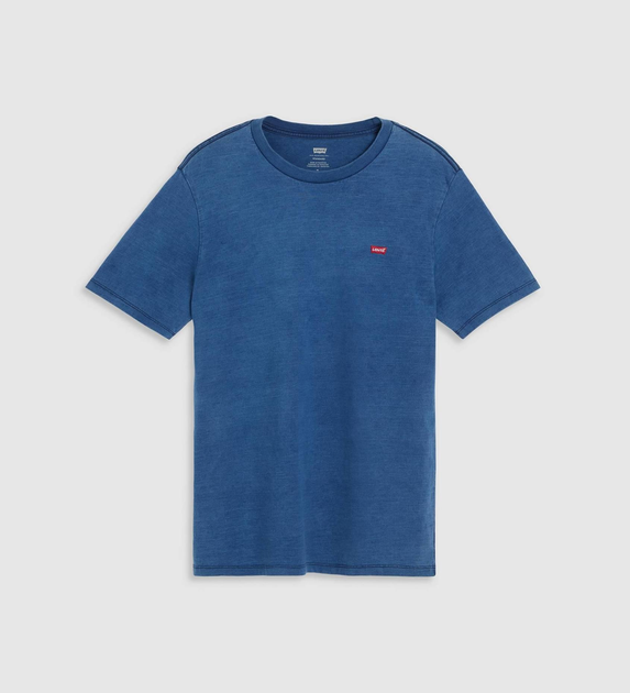 Футболка бавовняна довга чоловіча Levi's Ss Original Hm Tee True Indigo Dark Ind 56605-0255 S Синя (5401157979327) - зображення 5