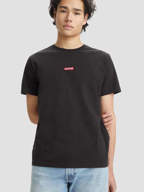 Koszulka męska bawełniana Levi's Ss Relaxed Baby Tab T Meteorite 79554-0025 M Czarna (5401105096908) - obraz 3