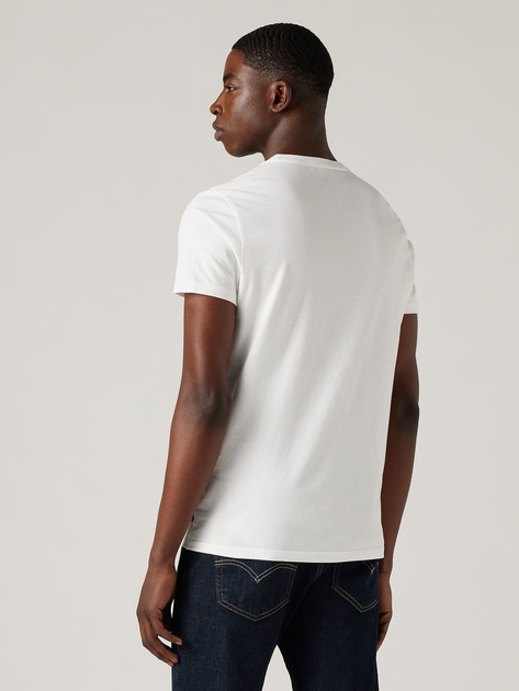 Zestaw koszulek męskich 2 szt Levi's 2Pk Crewneck Graphic Babytab 2Pack 79681-0034 S Biały/Niebieski (5400970991196) - obraz 4