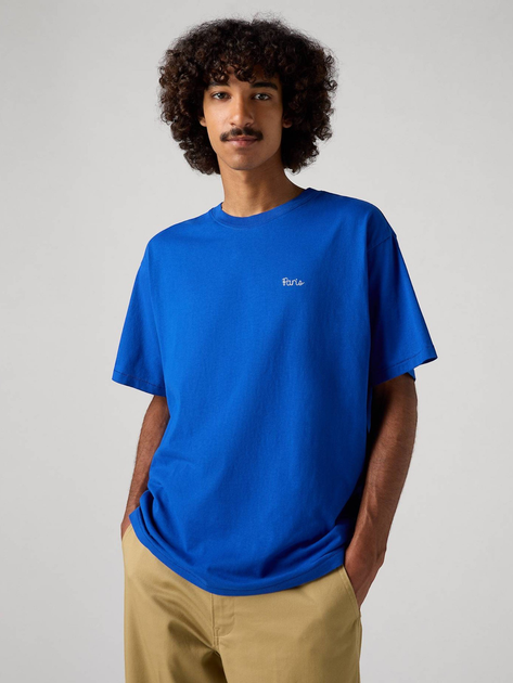 Koszulka męska bawełniana Levi's Red Tab Vintage Tee Surf Blue Jersey A0637-0132 L Niebieska (5401157520048) - obraz 3
