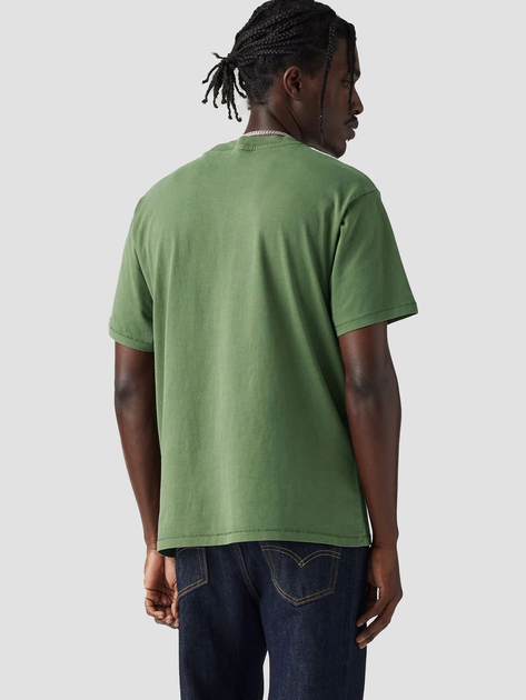Футболка бавовняна довга чоловіча Levi's Red Tab Vintage Tee Garment Dye Vineyar A0637-0137 M Зелена (5401157837085) - зображення 2