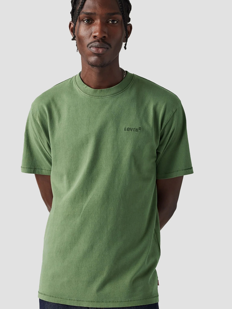 Koszulka męska bawełniana Levi's Red Tab Vintage Tee Garment Dye Vineyar A0637-0137 S Zielona (5401187004228) - obraz 3