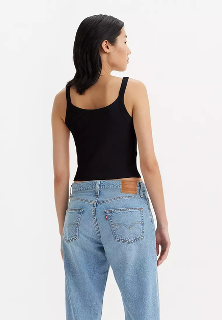 Koszulka na ramiączkach damska Levi's Essential Sporty Rib Tnk Cotton A7420-0010 L Czarna (5401157128763) - obraz 2
