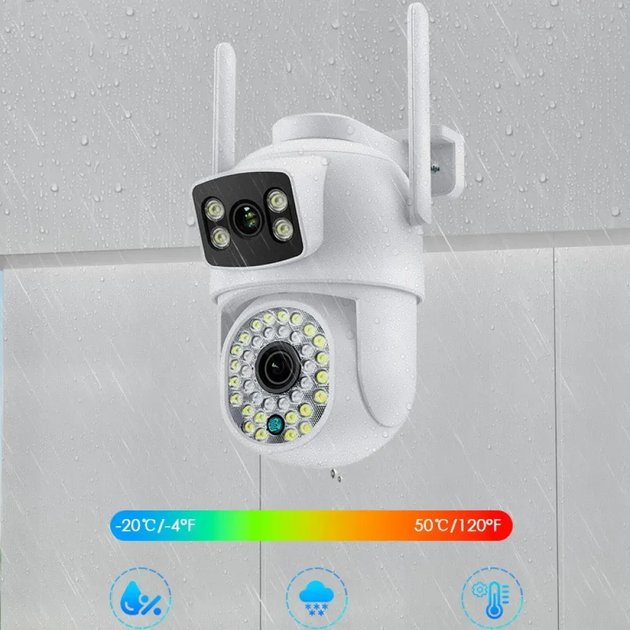 Вулична IP Wi-Fi камера відеоспостереження, з передачею на телефон PTZ 2L-A2 (L) - Фото 3 Вулична IP Wi-Fi камера відеоспостереження, з передачею на телефон PTZ 2L-A2 (L) - зображення 3
